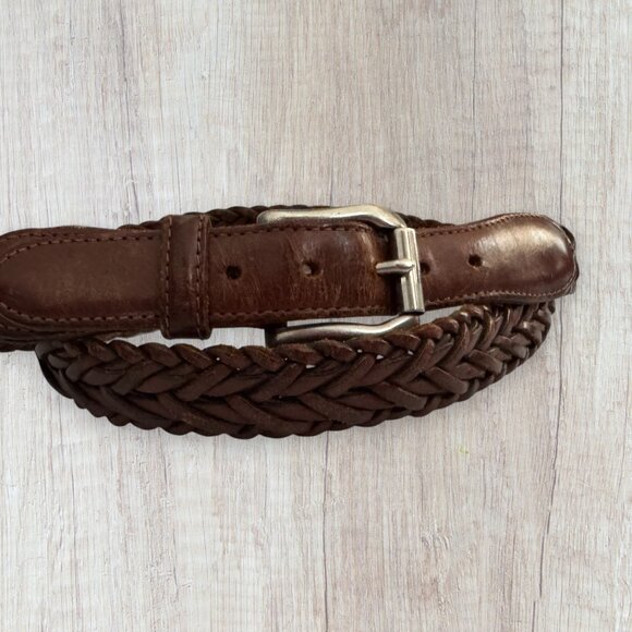 Coach Vintage British Tan Braided Leather Belt 3865 - Picture 5 of 6